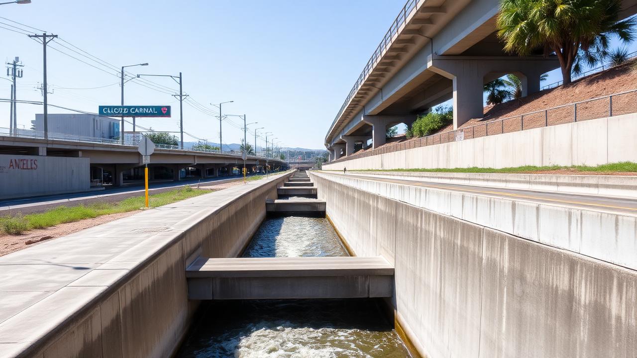 LA County flood control channel
