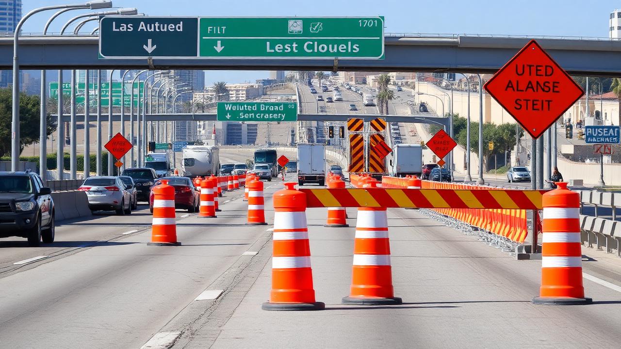 Transportation encroachment zone in Los Angeles